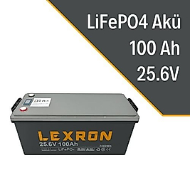 LEXRON 100AH 25,6V LİTYUM AKÜ