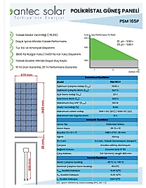 170W GÜNEŞ PANELİ PANTEC